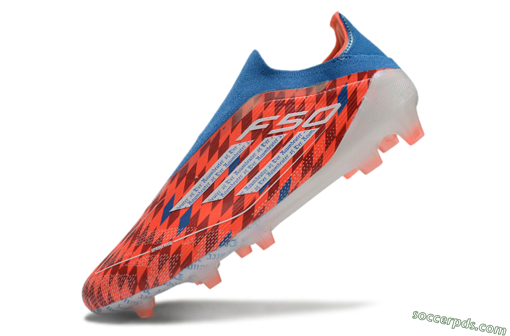 Adidas F50 Elite Laceless FG Low-Tops Football Boots - Red/White/Blue 5