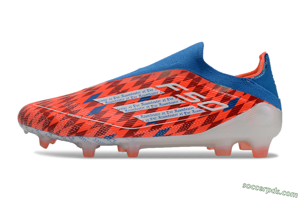 Adidas F50 Elite Laceless FG Low-Tops Football Boots - Red/White/Blue 2