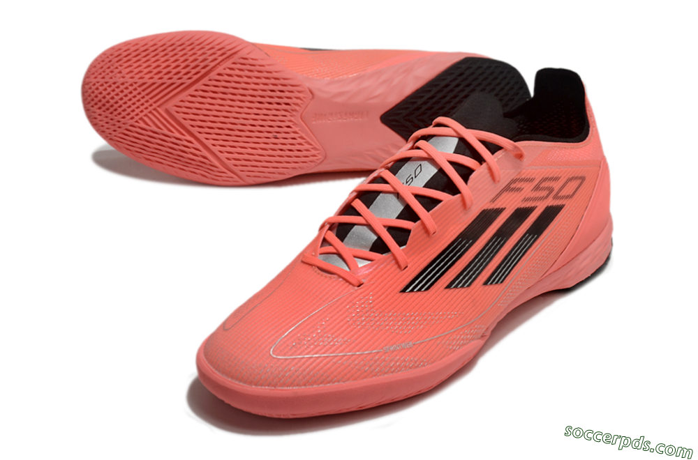Adidas F50 Pro IC Low-Tops Football Shoes - Red/Black 3