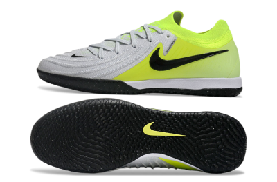 Nike Phantom GX 2 Elite IC Low-Tops Football Shoes - Grey/Black/Yellow