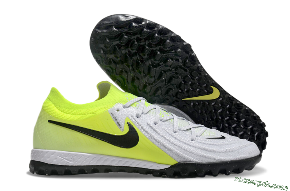 Nike Phantom GX 2 Elite TF Low-Tops Football Shoes - Grey/Black/Yellow 1