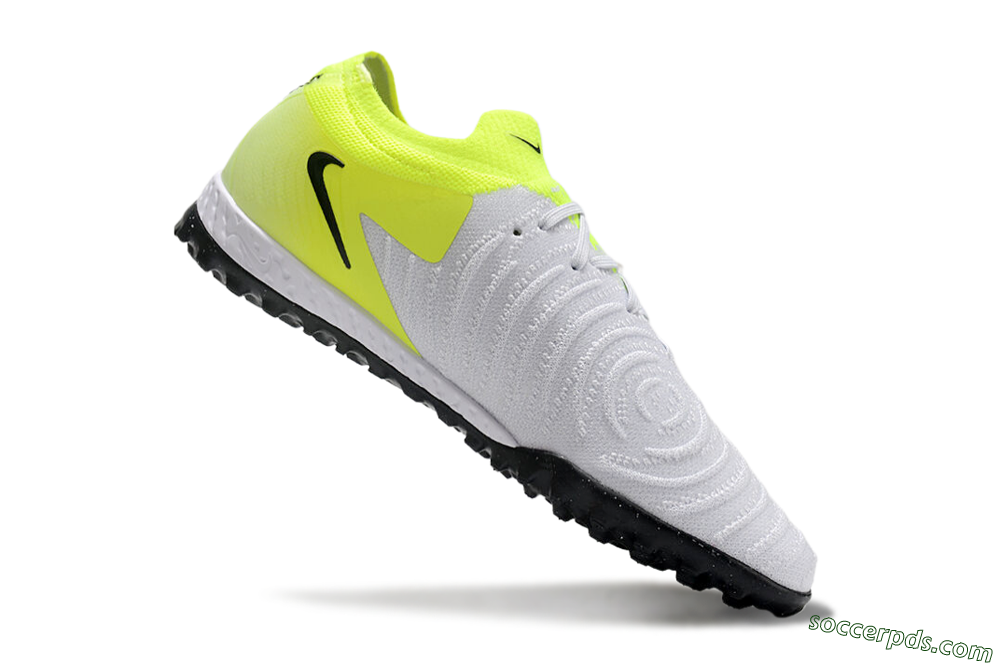 Nike Phantom GX 2 Elite TF Low-Tops Football Shoes - Grey/Black/Yellow 4