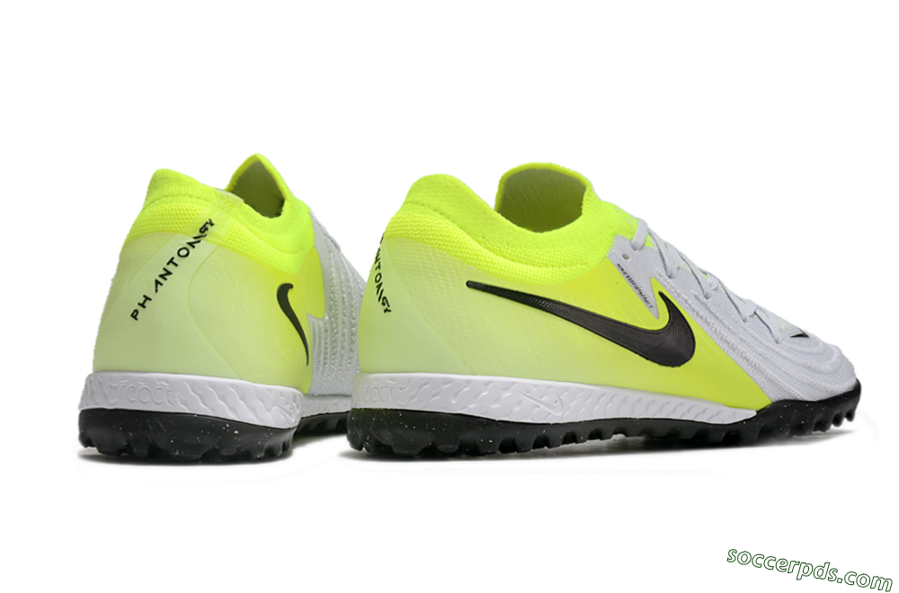 Nike Phantom GX 2 Elite TF Low-Tops Football Shoes - Grey/Black/Yellow 6