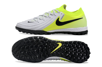 Nike Phantom GX 2 Elite TF Low-Tops Football Shoes - Grey/Black/Yellow