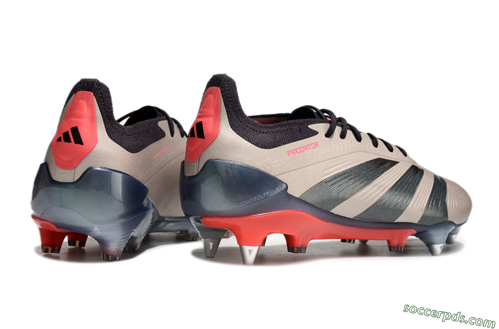 Adidas Predator 24 Elite FG Low-Tops Football Boots - Gold/Blue/Red 6
