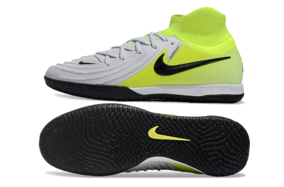 Nike Phantom Luna Elite NU IC High-Tops Football Shoes - Grey/Yellow/Black