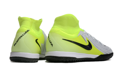 Nike Phantom Luna Elite NU IC High-Tops Football Shoes - Grey/Yellow/Black