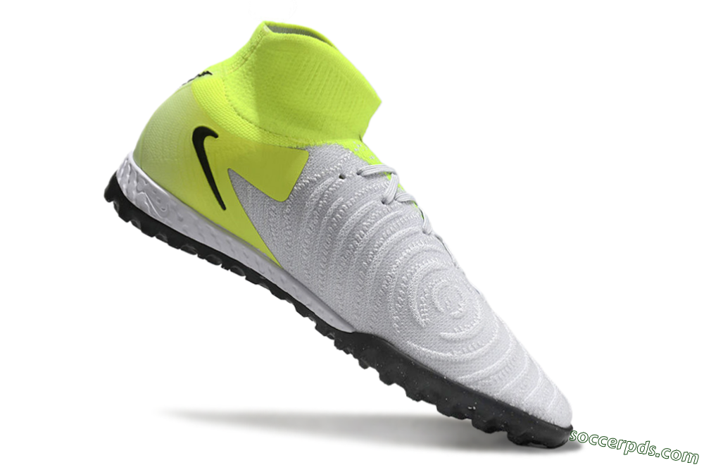 Nike Phantom Luna Elite NU TF High-Tops Football Shoes - Grey/Yellow/Black 4