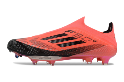 Adidas F50+ Lightstrike Pro Laceless FG Low-Tops Football Boots - Red/Black/Silver