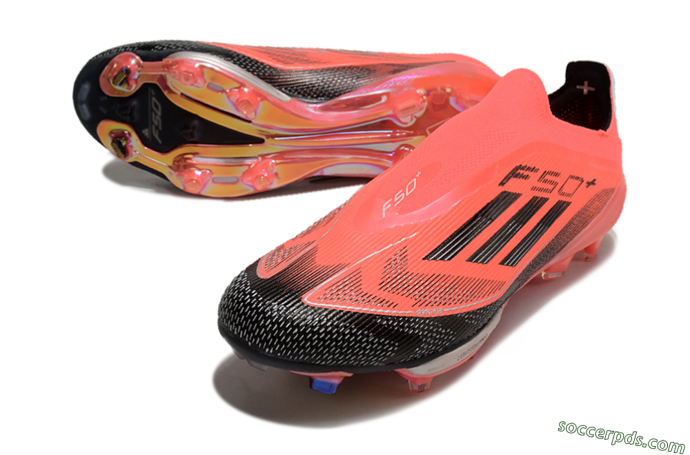 Adidas F50+ Lightstrike Pro Laceless FG Low-Tops Football Boots - Red/Black/Silver 3