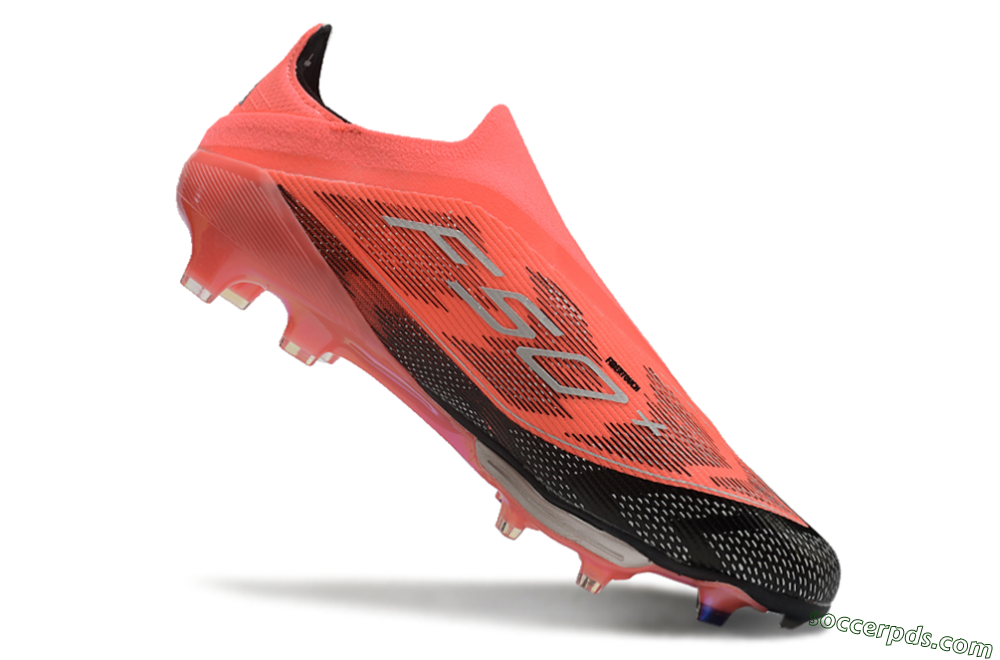 Adidas F50+ Lightstrike Pro Laceless FG Low-Tops Football Boots - Red/Black/Silver 5