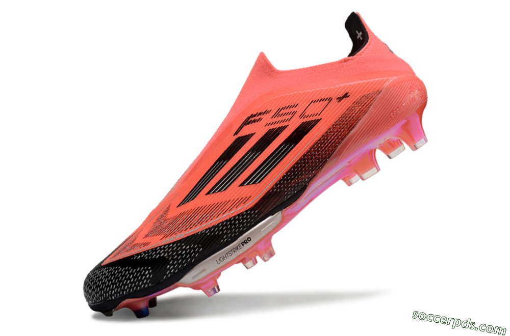 Adidas F50+ Lightstrike Pro Laceless FG Low-Tops Football Boots - Red/Black/Silver 4