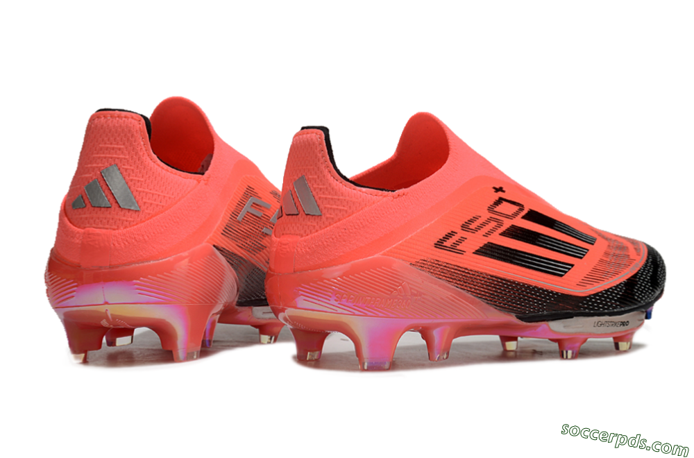 Adidas F50+ Lightstrike Pro Laceless FG Low-Tops Football Boots - Red/Black/Silver 6