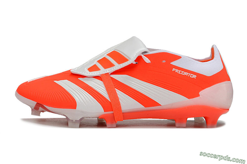 Adidas Predator Elite Foldover Tongue FG Low-Tops Football Boots - Red/White 2