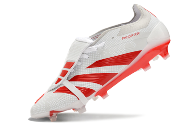 Adidas Predator Elite Foldover Tongue FG Low-Tops Football Boots - Beige/Red/White