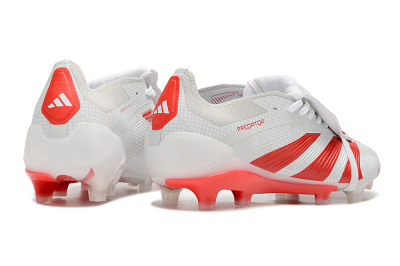 Adidas Predator Elite Foldover Tongue FG Low-Tops Football Boots - Beige/Red/White