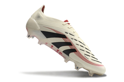Adidas Predator Elite 2025 Goal Hunter FG Low-Tops Football Boots - Beige/Black/Red
