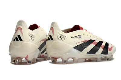 Adidas Predator Elite 2025 Goal Hunter FG Low-Tops Football Boots - Beige/Black/Red