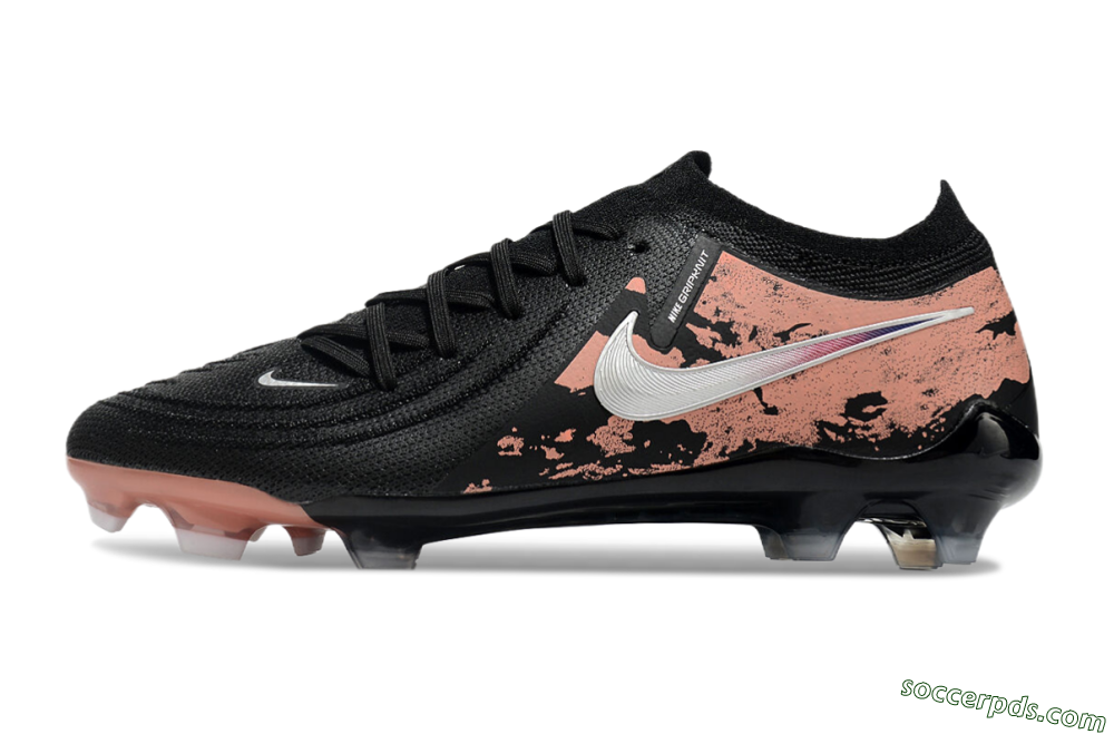 Nike Phantom Luna Elite FG Low-Tops Football Boots - Black/White/Gold 2