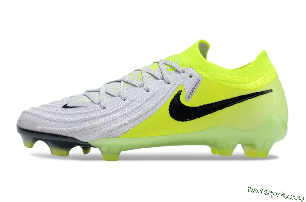 Nike Phantom Luna Elite FG Low-Tops Football Boots - Grey/Yellow/Black 1