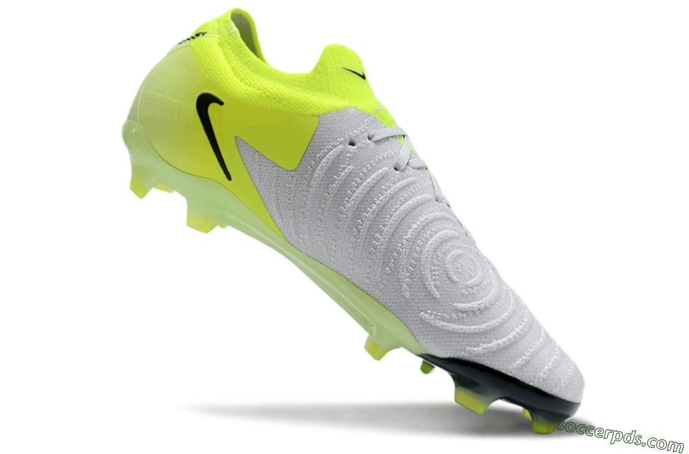 Nike Phantom Luna Elite FG Low-Tops Football Boots - Grey/Yellow/Black 3
