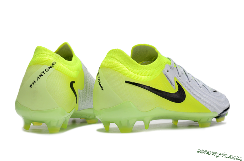 Nike Phantom Luna Elite FG Low-Tops Football Boots - Grey/Yellow/Black 5