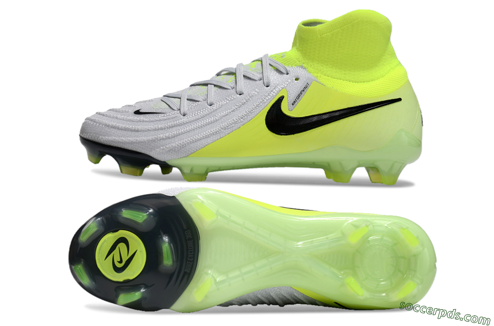 Nike Phantom Luna Elite FG High-Tops Football Boots - Grey/Yellow/Black 0