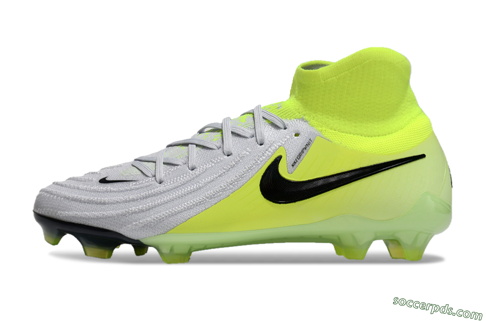 Nike Phantom Luna Elite FG High-Tops Football Boots - Grey/Yellow/Black 2