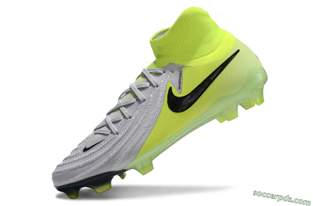 Nike Phantom Luna Elite FG High-Tops Football Boots - Grey/Yellow/Black 5