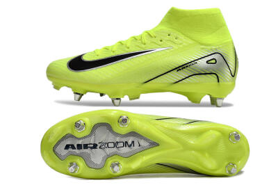 Nike Air Zoom Mercurial Superfly 10 Elite SG High-Tops Football Boots - Yellow/Silver/Black