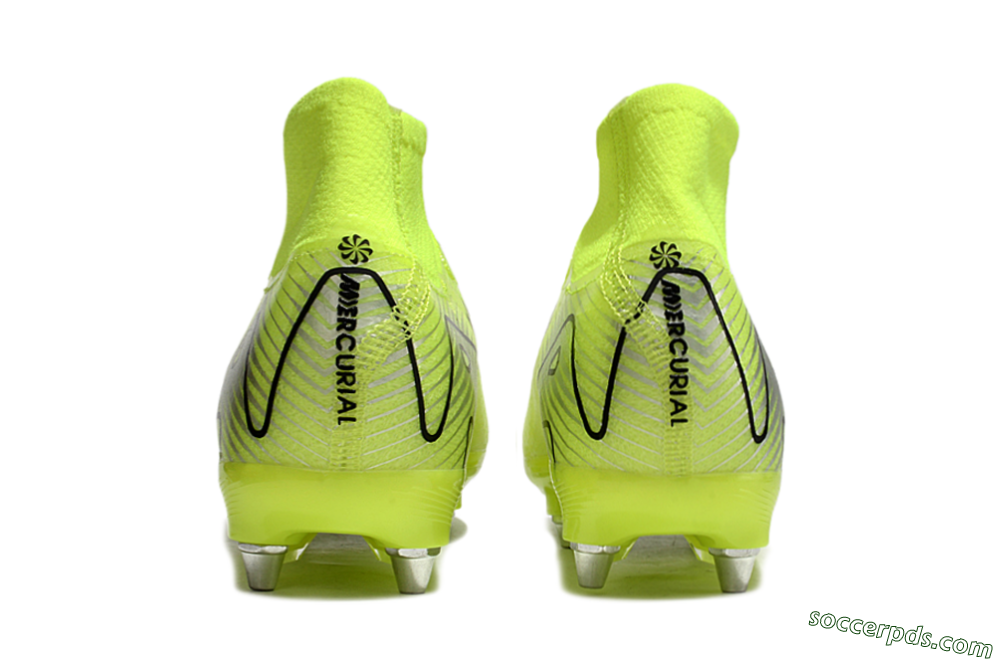 Nike Air Zoom Mercurial Superfly 10 Elite SG High-Tops Football Boots - Yellow/Silver/Black 5