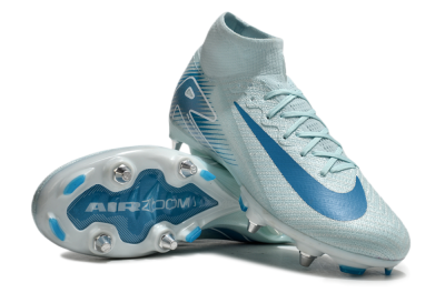 Nike Air Zoom Mercurial Superfly 10 Elite SG High-Tops Football Boots - Jade/Blue/White