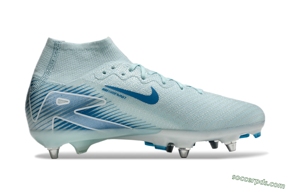 Nike Air Zoom Mercurial Superfly 10 Elite SG High-Tops Football Boots - Jade/Blue/White 6