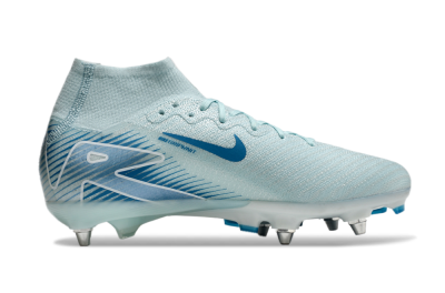 Nike Air Zoom Mercurial Superfly 10 Elite SG High-Tops Football Boots - Jade/Blue/White