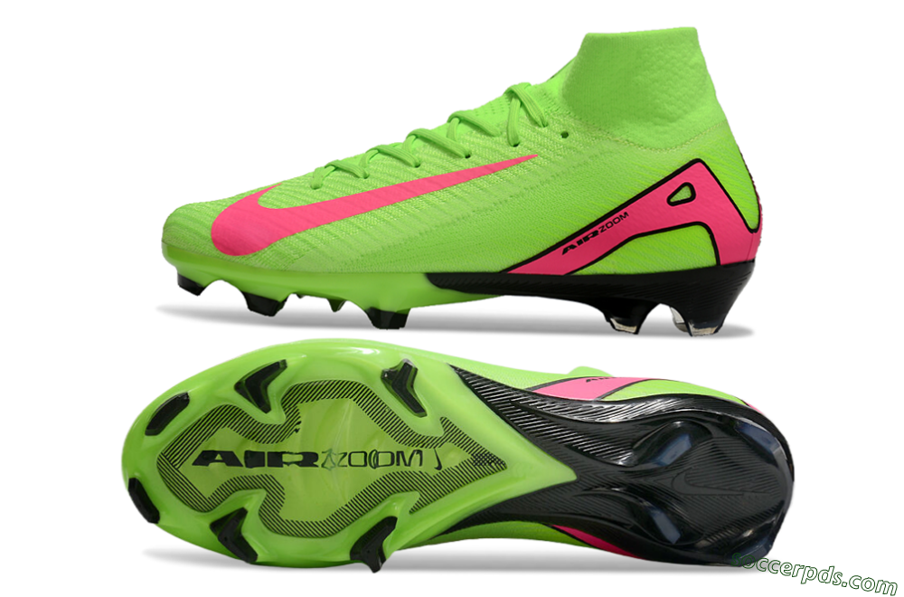 Nike Air Zoom Mercurial Superfly 10 Elite FG High-Tops Football Boots - Yellow/Pink/Black 0