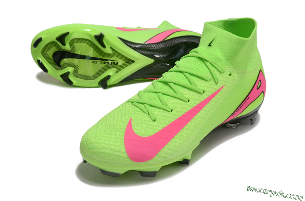 Nike Air Zoom Mercurial Superfly 10 Elite FG High-Tops Football Boots - Yellow/Pink/Black 3