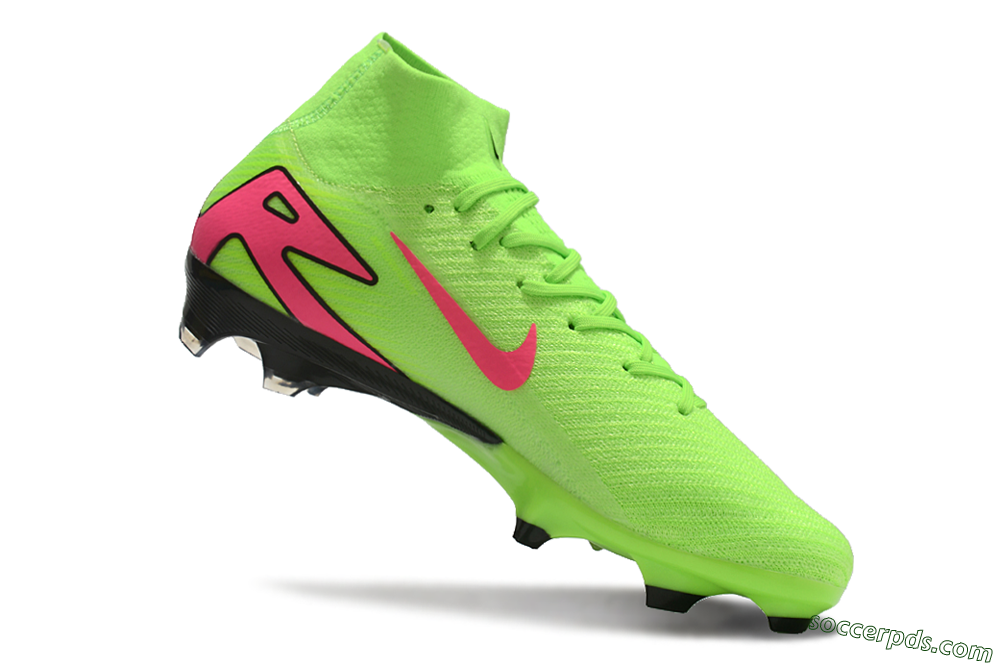 Nike Air Zoom Mercurial Superfly 10 Elite FG High-Tops Football Boots - Yellow/Pink/Black 4