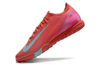 Nike Air Zoom Mercurial Vapor 16 Elite TF Low-Tops Football Shoes - Red/Jade/White