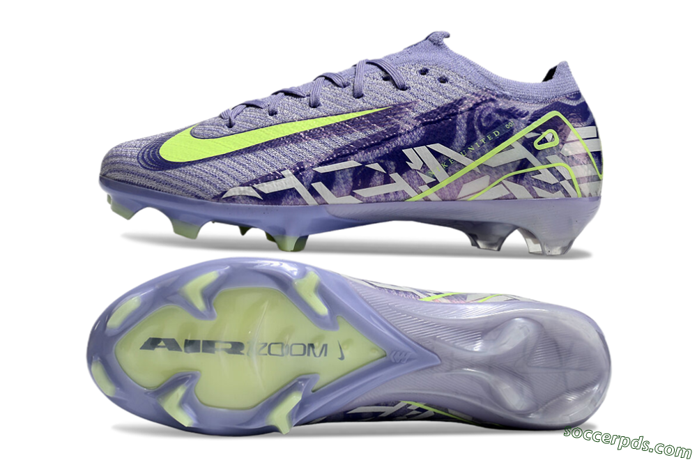 Nike Air Zoom Mercurial Vapor 16 Elite FG Low-Tops Football Boots - Purple/Yellow/White 6