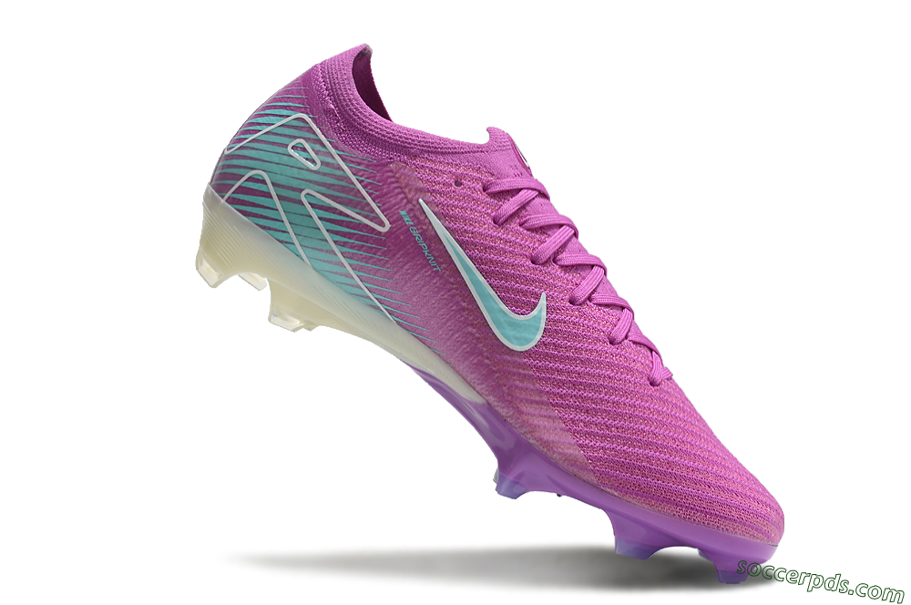 Nike Air Zoom Mercurial Vapor 16 Elite FG Low-Tops Football Boots - Purple/Mint 4
