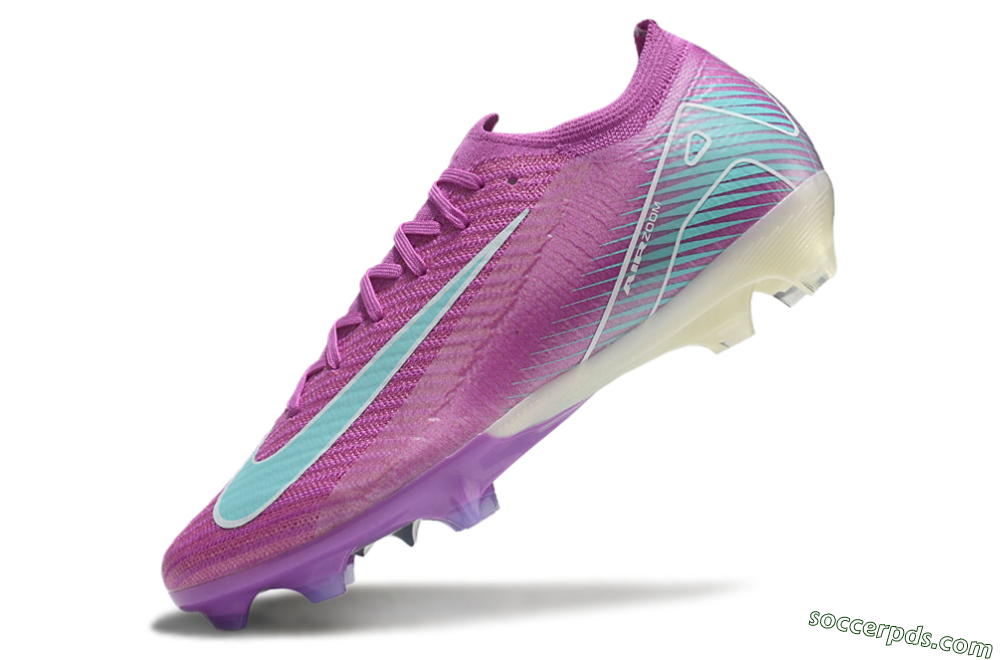 Nike Air Zoom Mercurial Vapor 16 Elite FG Low-Tops Football Boots - Purple/Mint 5