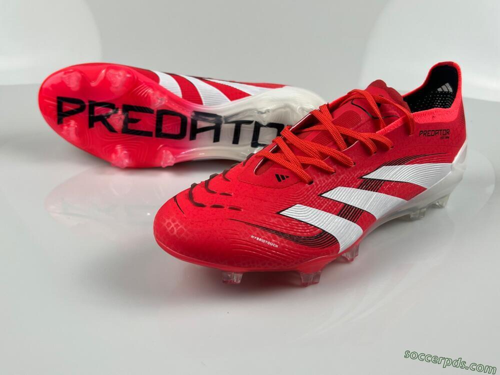 Adidas Predator Elite 2025 Pure Victory FG Low-Tops Football Boots - Lucid Red/White/Black
