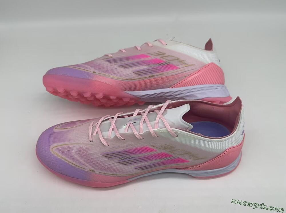Adidas F50 Pro 304 TF Low-Tops Football Shoes - Pink/White/Purple