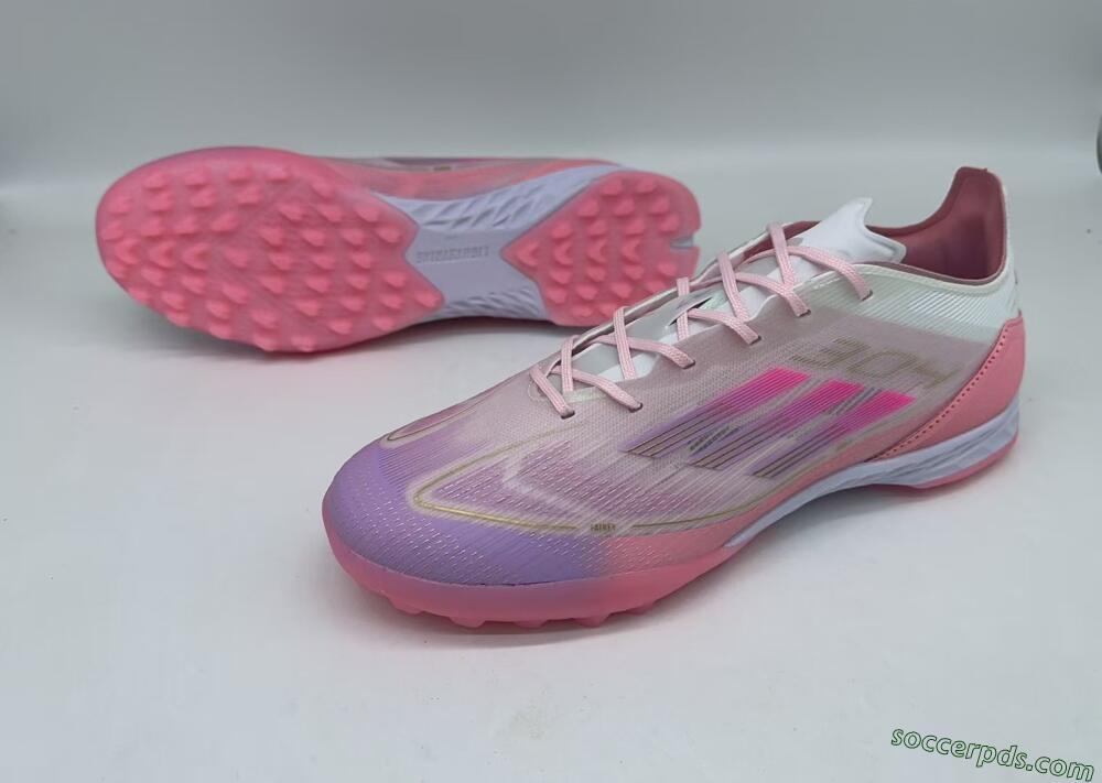 Adidas F50 Pro 304 TF Low-Tops Football Shoes - Pink/White/Purple