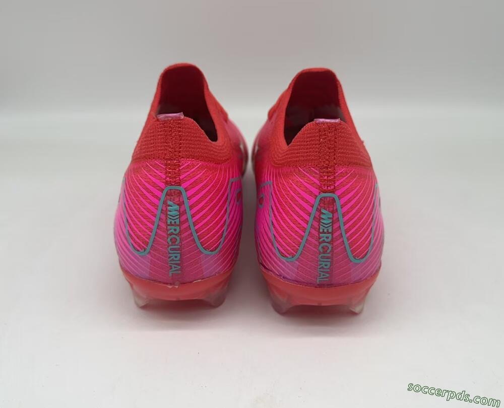Nike Air Zoom Mercurial Vapor 16 Elite FG Low-Tops Football Boots - Red/Jade/White