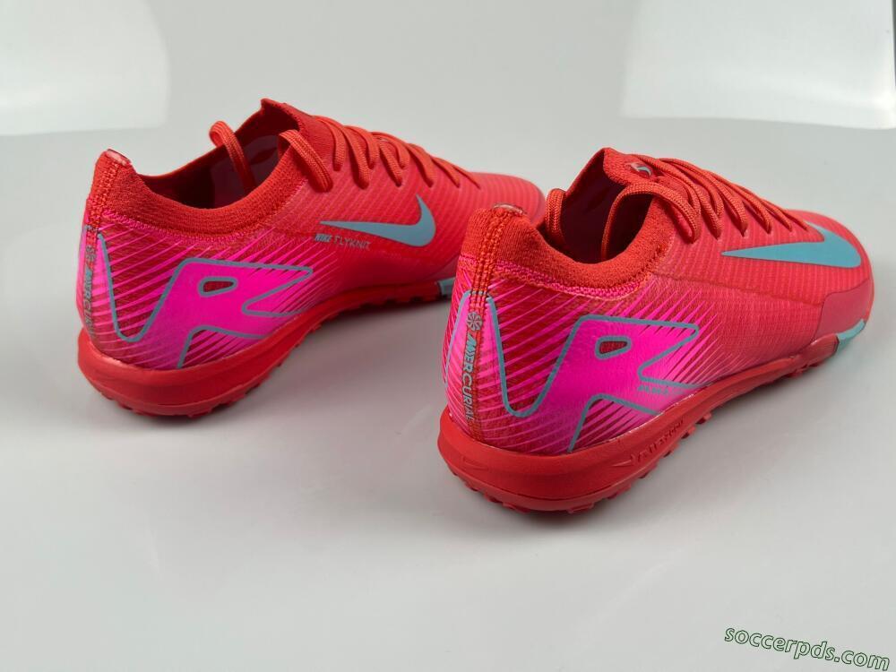 Nike Air Zoom Mercurial Vapor 16 Elite TF Low-Tops Football Shoes - Red/Jade/White
