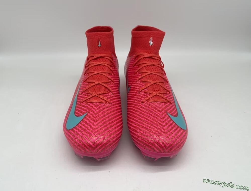 Nike Air Zoom Mercurial Superfly 10 Elite FG High-Tops Football Boots - Red/Jade/White
