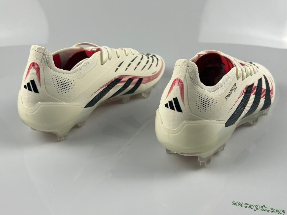 Adidas Predator Elite 2025 Goal Hunter FG Low-Tops Football Boots - Beige/Black/Red