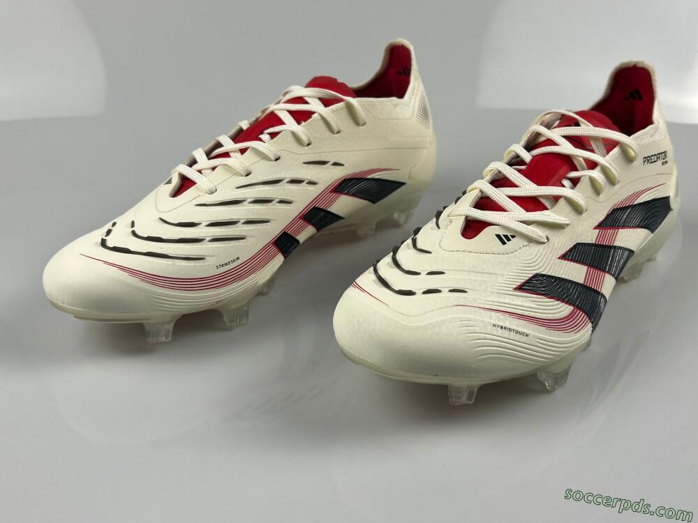 Adidas Predator Elite 2025 Goal Hunter FG Low-Tops Football Boots - Beige/Black/Red