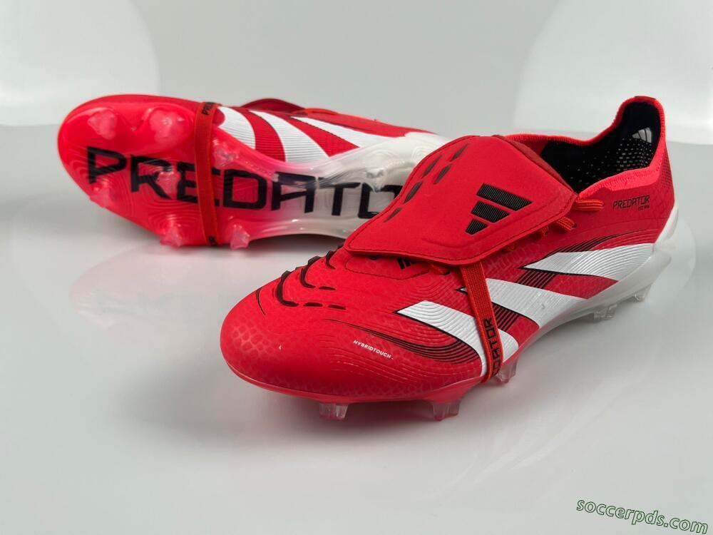 Adidas Predator Elite Foldover Tongue 2025 Pure Victory FG Low-Tops Football Boots - Lucid Red/White/Black